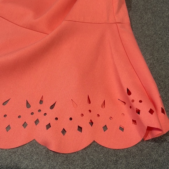 LOFT Peach Drop Waist Dress - Size 0 - Picture 5 of 6
